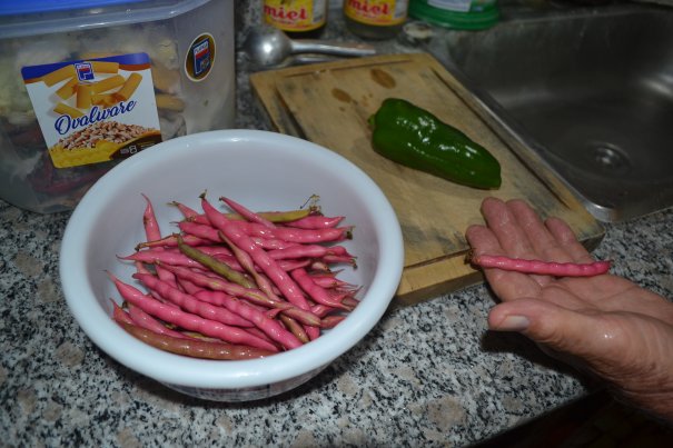 Beans from our garden